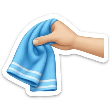 wipe with a towel sticker