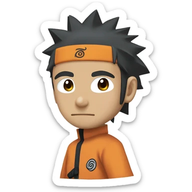 Naruto  en colère  sticker