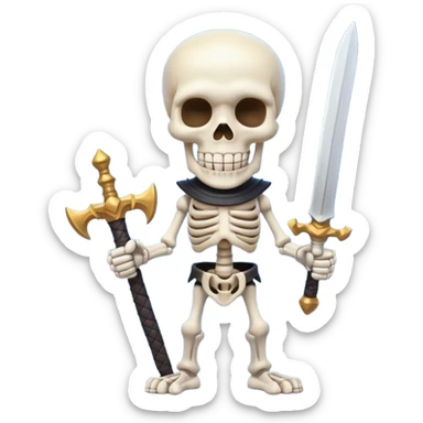 clash royale skeletons sticker