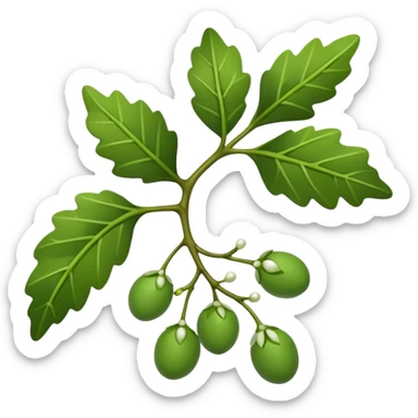 christmas mistletoe sticker