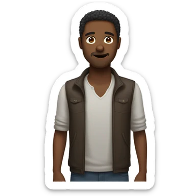 man i don't know helpless hands up sticker