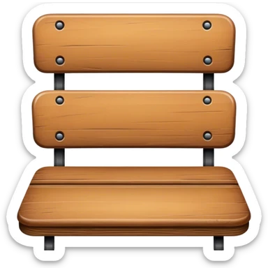 School seat top view sticker