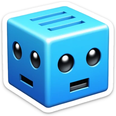 geometery dash cube sticker