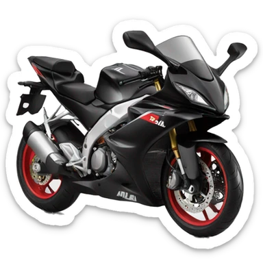 Aprilia rs125 black  sticker