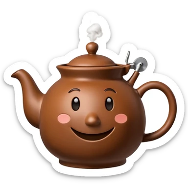 talking teapot sticker
