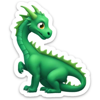 thinking dragon sticker
