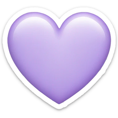 Pastel purple heart sticker