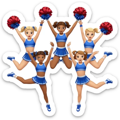 cheer stunt sticker