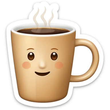 flat white coffee  sticker