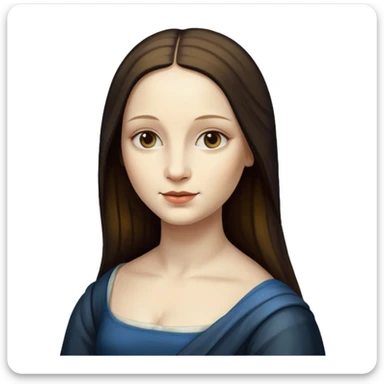 monalisa painting sticker