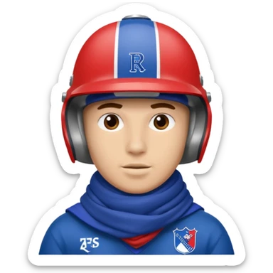 Glasgow Eangers football head and scarf head sticker