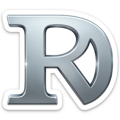 Letter R sticker