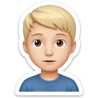 A cute lil boy sticker