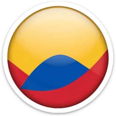 Bandera de colombia circular sticker