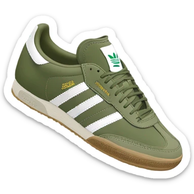 khaki green adidas samba sticker