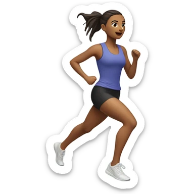 Run woman  sticker