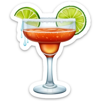 Margarita with tajin rim sticker