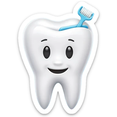 dental floss picks  sticker