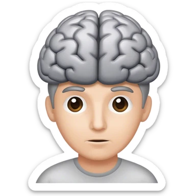 un cerveau  sticker