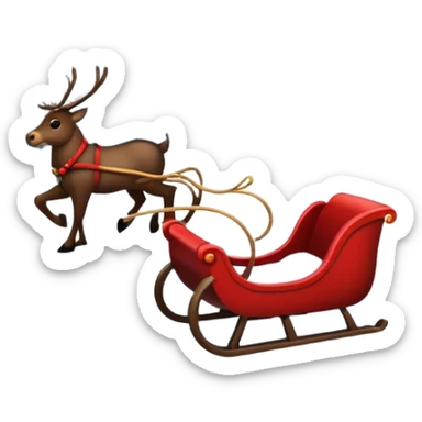 navidad trineo  sticker