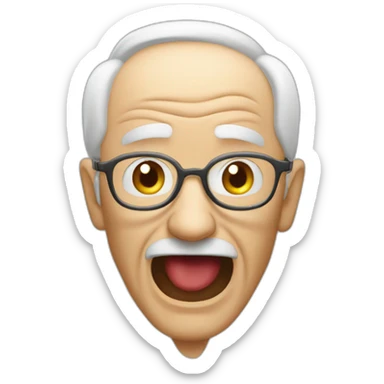 old man yells at apple vision pro sticker