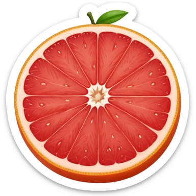red grapefruit sticker