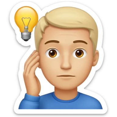 ligth man had an idea sticker