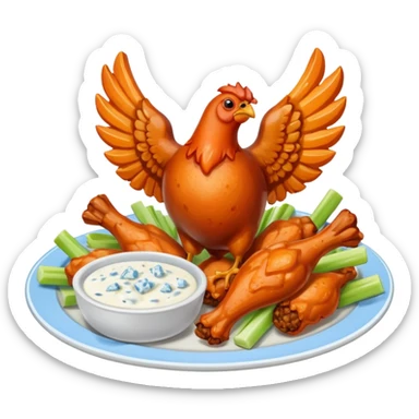 buffalo chicken wings sticker