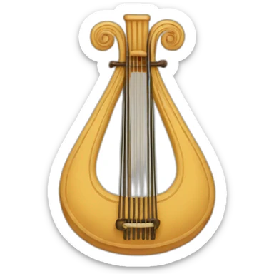 Lyre sticker