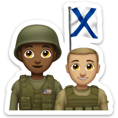 Israel and solider sticker