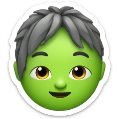 cute lime charcter sticker