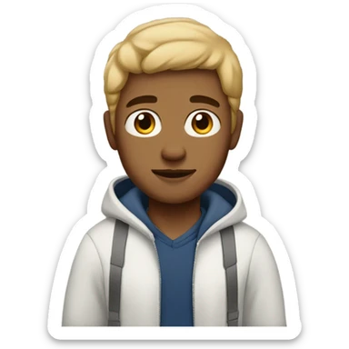 light skin guy with gap sticker