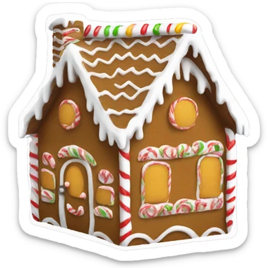 Gingerbread house sticker