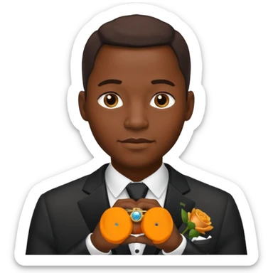 hombre afroamericano casado  sticker