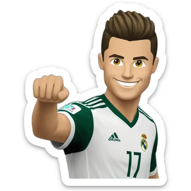 cristiano ronaldo qui fait sa célébration  sticker