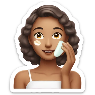skin care girl sticker