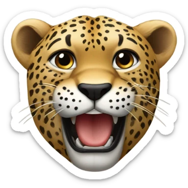 Me creas un corazón de leopardo sticker