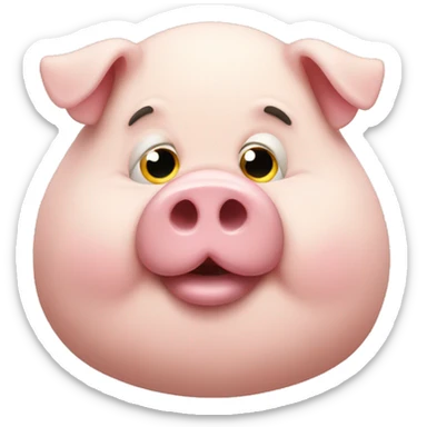 fat pig sticker