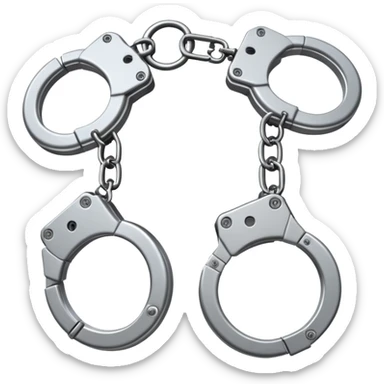 handcuffs simple sticker