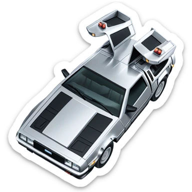 DeLorean  sticker