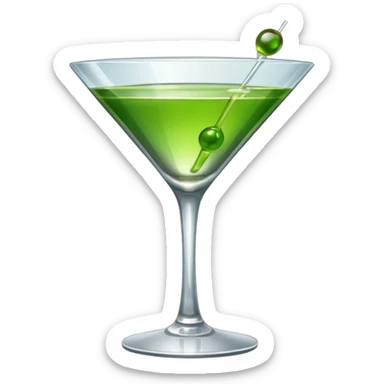 martini glass sticker