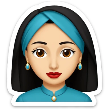 Türk bayrağı ama turkuaz rengi tamamı. Sade olsun. sticker