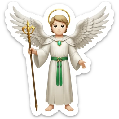 Archangel Raphael full body sticker