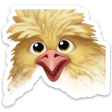 Chicken butt sticker