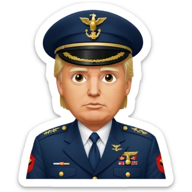 Trump in Marine corp camis sticker