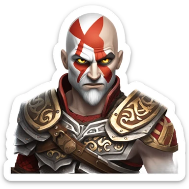 God of war kratos sticker