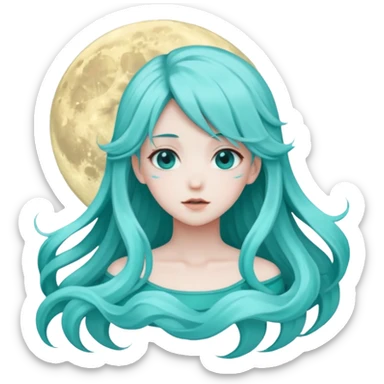 Hazy moon miku sticker