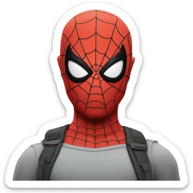 Unenthusiastic spider man sticker