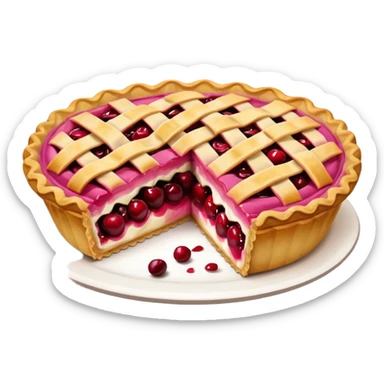 Pink Cherry Pie sticker