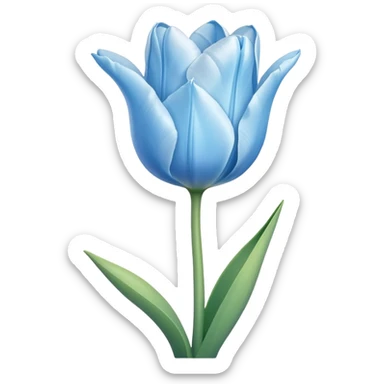 Tulipán azul claro sticker